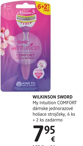 WILKINSON SWORD My Intuition COMFORT dámske jednorazové holiace strojčeky