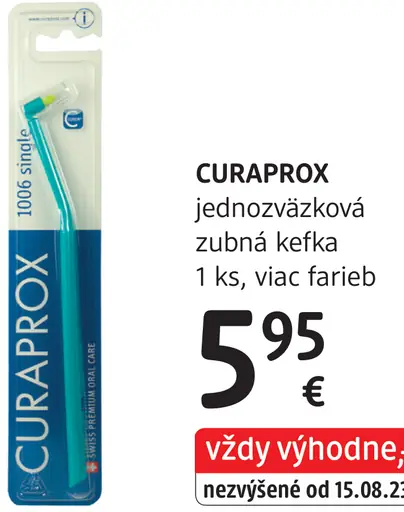 Curaprox jednovláknová zubná kefka