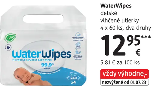 WaterWipes detské vlhčené utierky