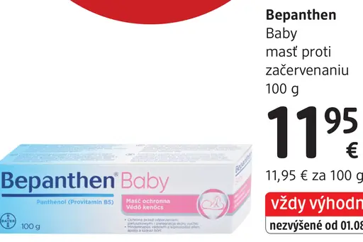 Bepanthen Baby masť proti začervenaniu
