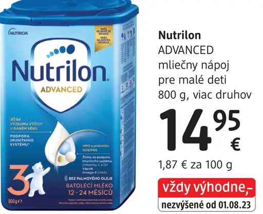 Nutrilon ADVANCED mliečny nápoj pre malé deti