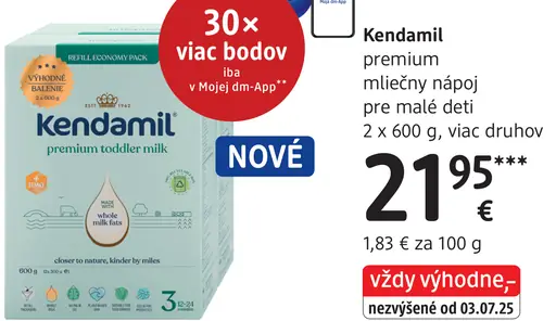 Kendamil premium mliečny nápoj pre malé deti