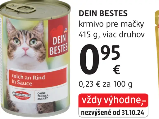 Dein Bestes krmivo pre psov v omáčke
