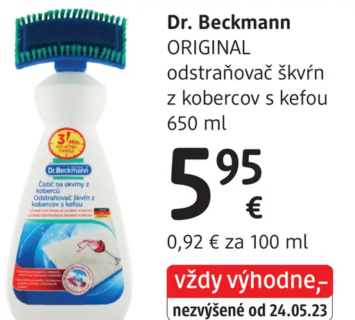 Dr. Beckmann Odstraňovač škvŕn z kobercov s kefou