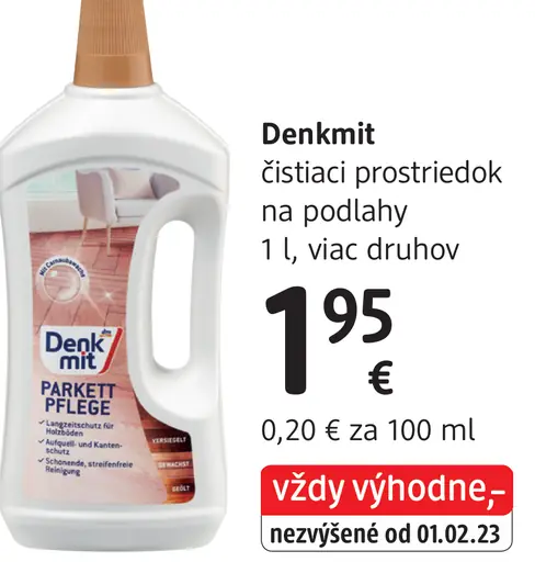 Denkmit čistiaci prostriedok na podlahy
