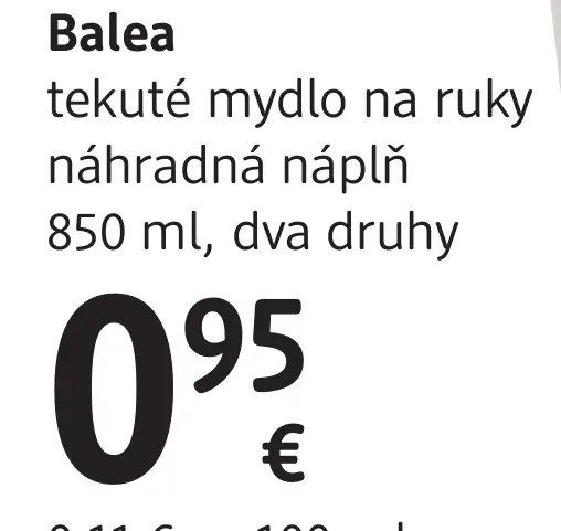 Balea tekuté mydlo na ruky náhradná náplň Himbeere & Magnolie