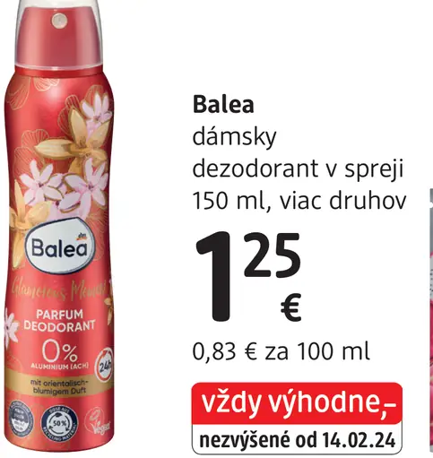 Balea dámsky dezodorant v spreji