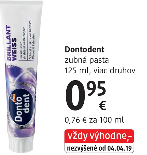 Dontodent zubná pasta