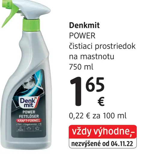 Denkmit POWER čistiaci prostriedok na mastnotu