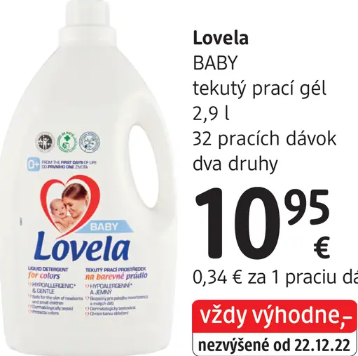 Lovela BABY tekutý prací gél