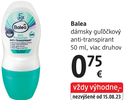 Balea dámsky guličkový anti-transpirant