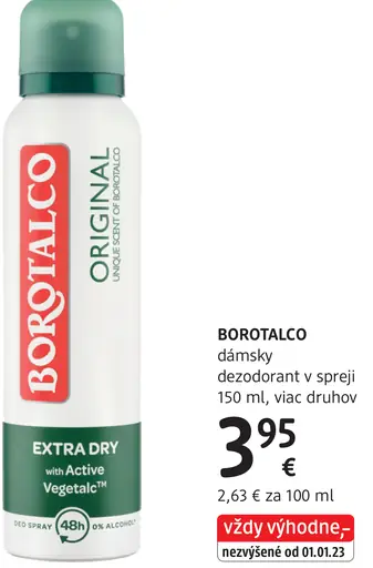 Borotalco dámsky dezodorant v spreji