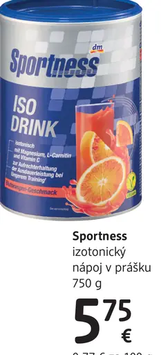 Sportness izotonický nápoj v prášku