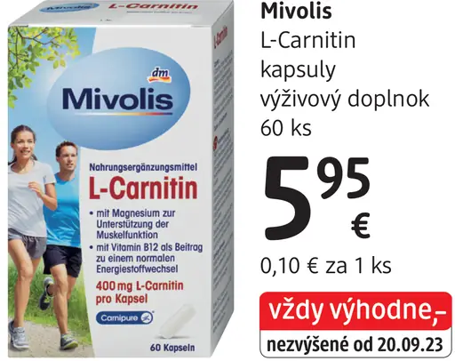 Mivolis L-Carnitin kapsuly doplnok