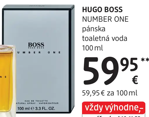 Hugo Boss Number One pánska toaletná voda