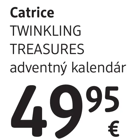 Catrice TWINKLING TREASURES adventný kalendár