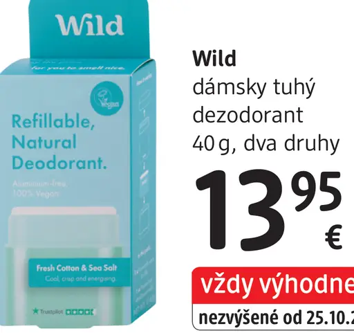 Wild dámsky tuhý dezodorant