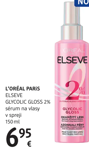L'Oréal Paris Elseve Glycolic Gloss sérum na vlasy v spreji