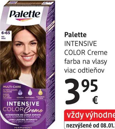 Palette Intensive Color Creme farba na vlasy nugát 6-65
