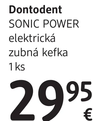 Dontodent Sonic Power elektrická zubná kefka