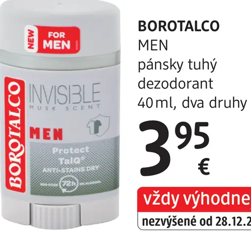 Borotalco Men pánsky tuhý dezodorant