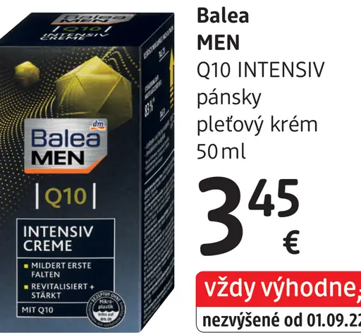 Balea Men Q10 Intensiv pánsky pleťový krém