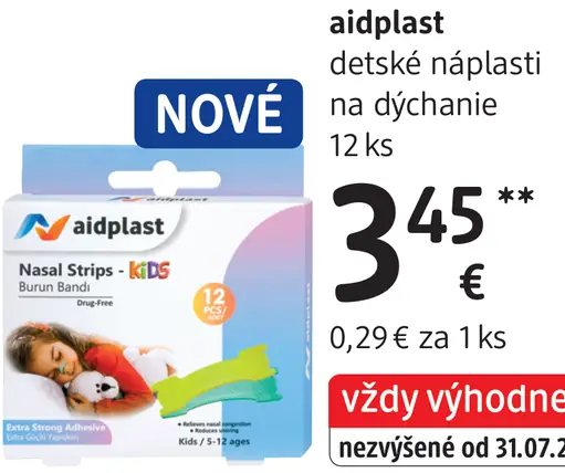 Aidplast detské náplasti na dýchanie