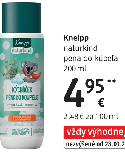 Kneipp naturkind pena do kúpeľa
