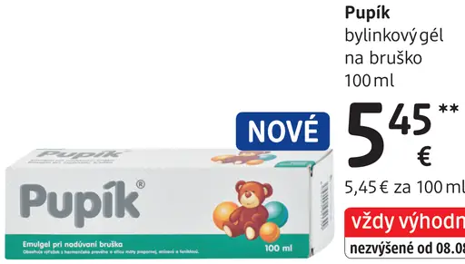 Pupík bylinkový gél na bruško
