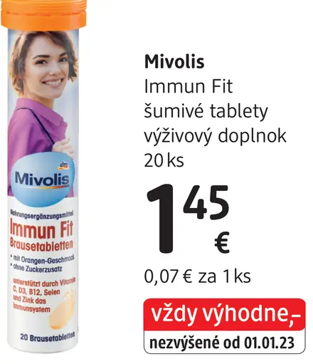 Mivolis Immun Fit šumivé tablety