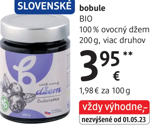 Bobule 100% ovocný džem