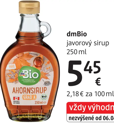 DmBio javorový sirup