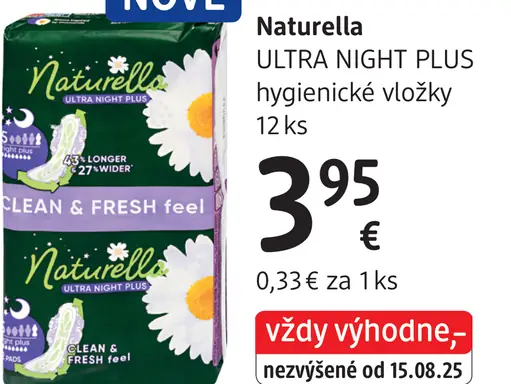 Naturella ULTRA NIGHT PLUS hygienické vložky