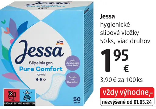 Jessa hygienické vložky