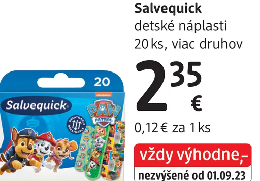 Salvequick detské náplasti