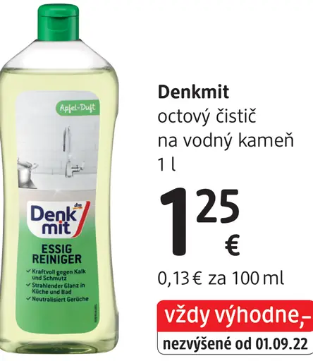 Denkmit octový čistič na vodný kameň