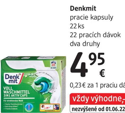 Denkmit pracie kapsuly