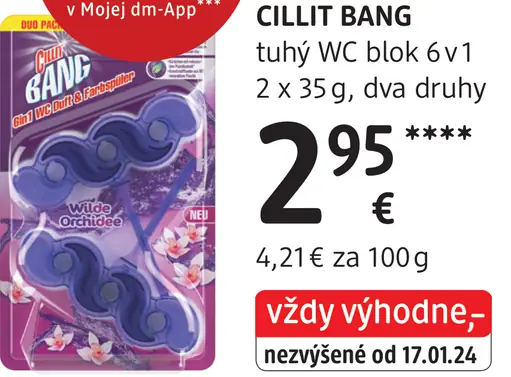 Cillit Bang tuhý WC blok 6v1