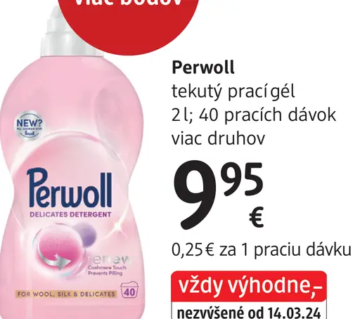 Perwoll tekutý prací gél