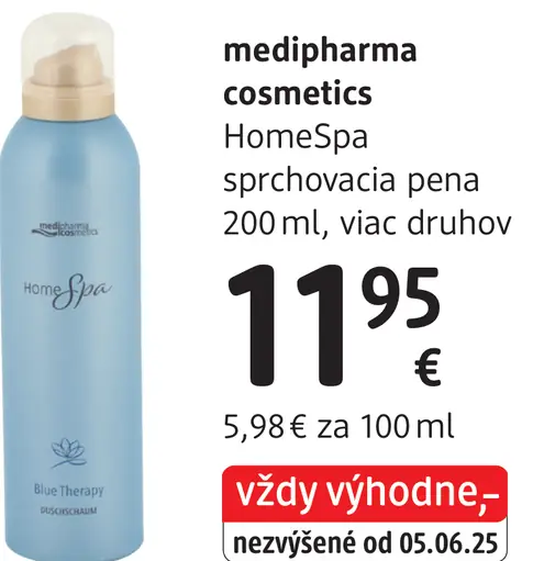 Medipharma cosmetics HomeSpa sprchovacia pena
