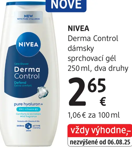 Nivea Derma Control dámsky sprchovací gél