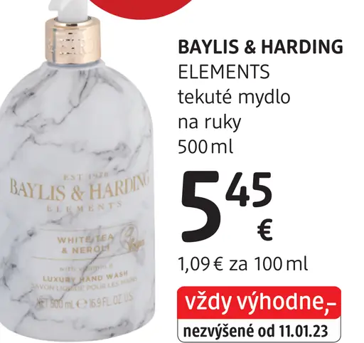 Baylis & Harding Elements tekuté mydlo na ruky