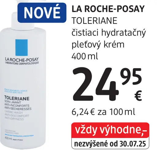 La Roche-Posay čistiaci hydratačný pleťový krém