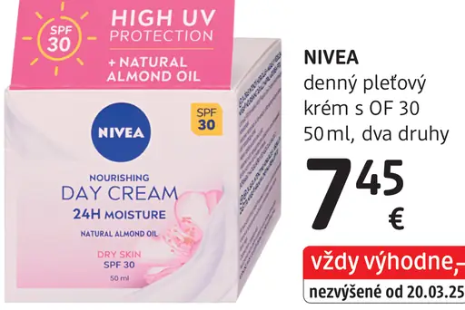 Nivea denný pleťový krém s OF 30