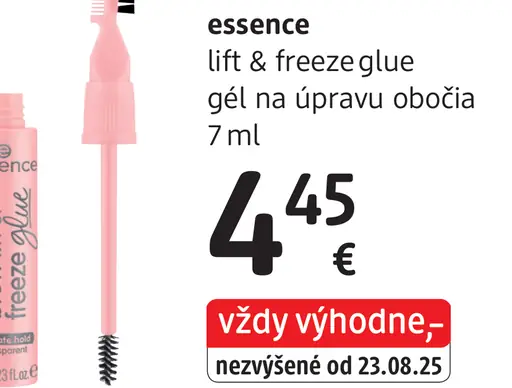 Essence lift & freezeglue gél na úpravu obočia
