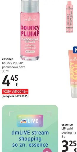 Essence bouncy PLUMP podkladová báza