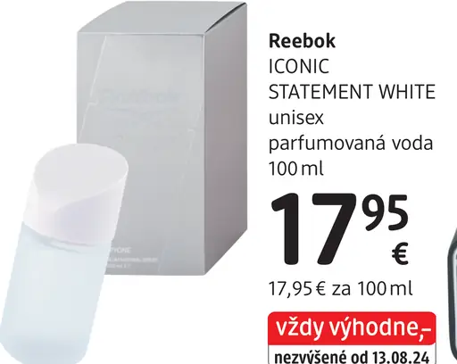 Reebok ICONIC STATEMENT WHITE unisex parfumovaná voda