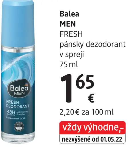 Balea MEN FRESH pánsky dezodorant v spreji
