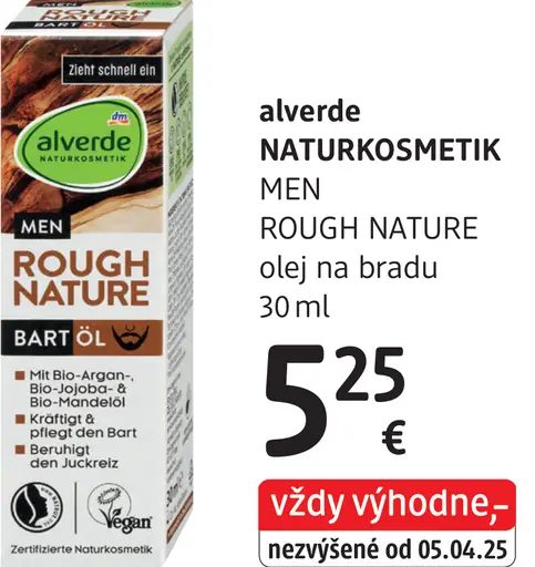 Alverde NATURKOSMETIK MEN ROUGH NATURE olej na bradu