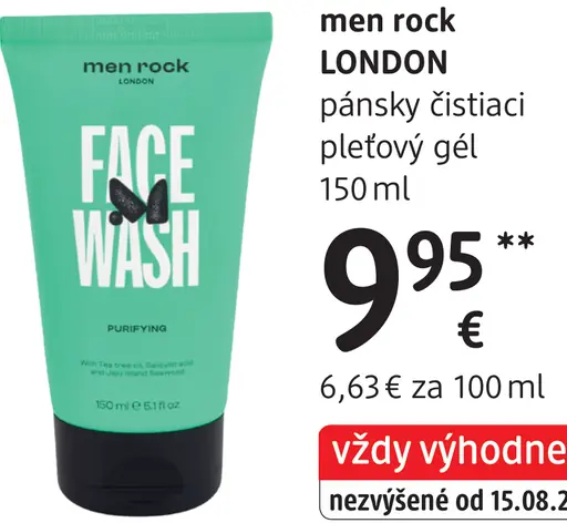 Men rock LONDON pánsky čistiaci pleťový gel